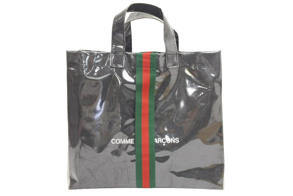 Gucci COMME des GARCONS Vinyl Tote Bag Sherry